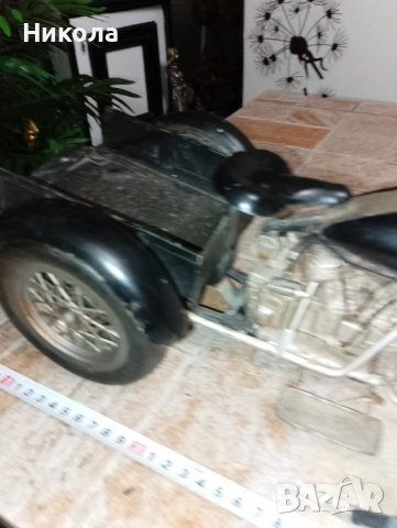 Метален ретро мотор-40см, снимка 2 - Антикварни и старинни предмети - 36321243