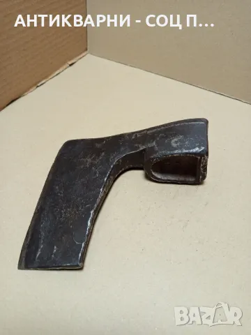 Соц Стара Ръчно Кована Брадва Номер 7. Тегло 1.400кг., снимка 4 - Антикварни и старинни предмети - 49732139