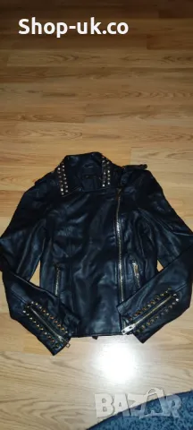 Яке естествена кожа ZARA, снимка 14 - Якета - 47624619