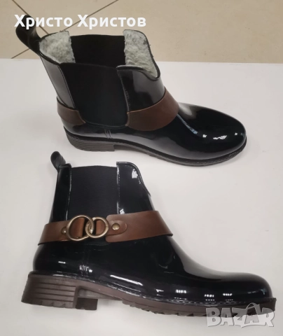 Дамски гумени боти Rieker Размер 39 , снимка 2 - Дамски боти - 52648876