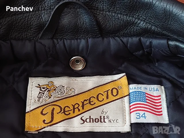 Schott NYC 618 кожено яке, снимка 5 - Якета - 56039708