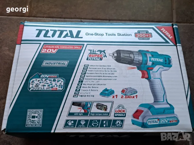 безчетков винтоверт Total 20v li ion 2Ah, снимка 11 - Винтоверти - 50148168