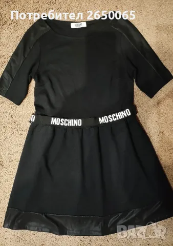 Рокля орг. MOSCHINO/ S размер!, снимка 4 - Рокли - 47841885