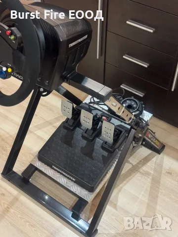 Racing setup с волан Thrustmaster TS-PC, педали T3PM, стойка Next Level S002, снимка 5 - Джойстици и геймпадове - 55994486