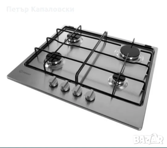 Газов плот ,котло и за вграждане Индезит INDESIT THA642IX/I .Цвят: инокс.Брой горелки: 4, снимка 9 - Котлони - 48564760
