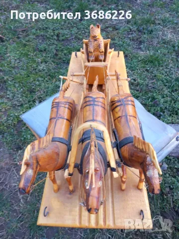 дървени кончета, снимка 2 - Декорация за дома - 49423686