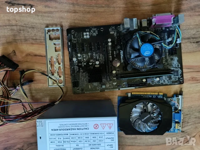 Дъннo ASROCK H81 Pro BTC + GeForce GT 730 2GB + CPU G3260 + 16gb ram +  256GB SSD + 450W Захранване, снимка 3 - Геймърски - 50529233