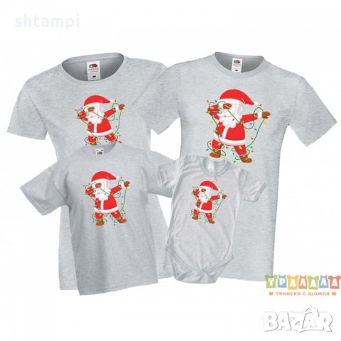 Коледни тениски Dabbing Дядо Коледа, снимка 2 - Тениски - 35071840