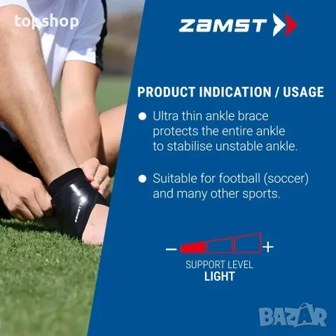 Чисто нова Японска Спортна Наглезенка ортеза Zamst Filmista Ankle (Размер M, За ДЕСЕН крак)  , снимка 5 - Ортези и протези - 55957776