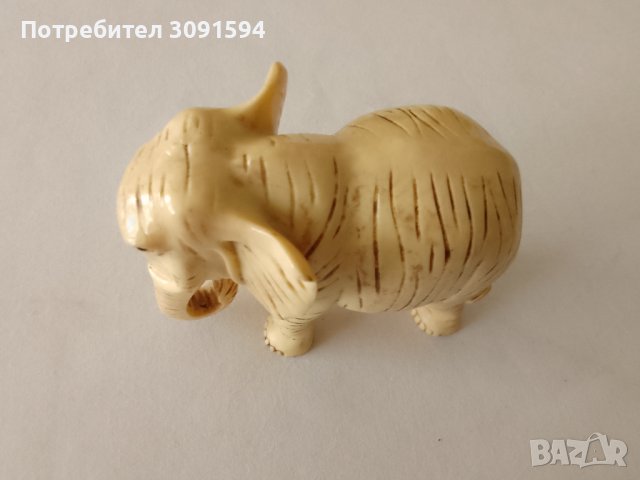 Рядка фигура, скулптура,статуетка Слонче от Слонова кост във перфектно състояние , снимка 17 - Антикварни и старинни предмети - 44296113