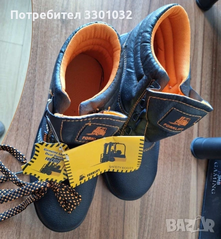 НОВИ! Работни боти Forklift Safety boots, №42 /8/,тъмнокафява еко кожа, снимка 3 - Други - 53963970