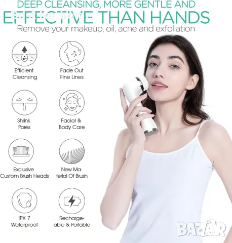  Четка за почистване на лице  5 в 1 VOYOR, снимка 3 - Други - 50034870