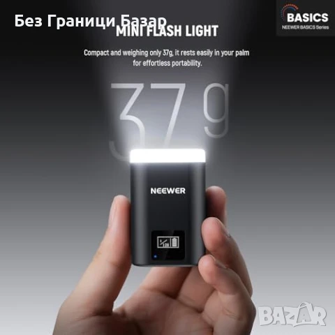 Нова Компактна фото светкавица NEEWER BASICS за камери с hot shoe фото, снимка 2 - Светкавици, студийно осветление - 51146063