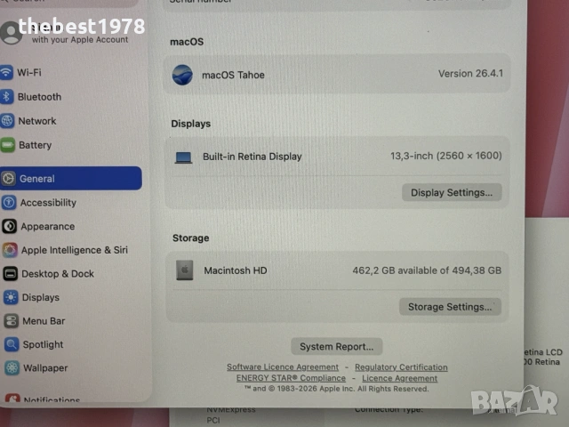 MacBook Air 13 M1 Rose Gold/8 CPU/8 GPU/16GB RAM/512GB SSD/Като Нов, снимка 7 - Лаптопи за работа - 54279225