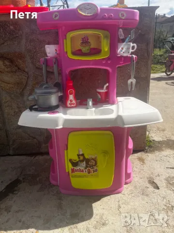 Детска кухня + подарък количка за пазар, снимка 3 - Други - 49872111