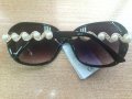 Елегантни дамски слънчеви очила с  перли , снимка 8