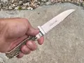 Античен. Класически немски (Солинген) ловен нож с трион (Niker).002, снимка 3