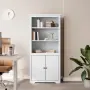 vidaXL Етажерка за книги BODO бяла 82x40x173 см бор масив, снимка 2