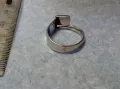 СТАР СТИЛЕН СРЕБЪРЕН ПРЪСТЕН СРЕБРО 925 с ГНЕЗДО За ВГРАЖДАНЕ на СКЪПОЦЕНЕН КАМЪК 49422, снимка 11
