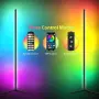 Ъглова подова RGB LED лампа, 156,21 см, с приложение и дистанционно, снимка 5