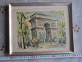 Стара картина Триумфалната Арка , снимка 1