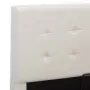 vidaXL Легло с повдигащ механизъм, бяло, изкуствена кожа, 140x200 cм, снимка 7