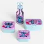 Комплект за деца Mercado Trade, Бутилка за вода, Кутии за храна, Stitch, 4 части, снимка 1