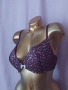 Hunkemoller 80 D Дантелен сутиен бордо , снимка 5