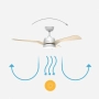 🌬️💡 Таванен вентилатор Brizy Bright Outdoor – комфорт и стил за дома и градината , снимка 3