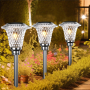 Градински соларни лампи HAMLITE, 4 броя, с автоматично вкл/изкл, снимка 2