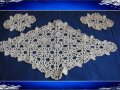 Дантелени покривки за маса Тишлайфер Плетени покривки на една кука Карета Дантела Подарък, снимка 3