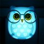 530 Детска нощна лед лампа за контакт Бухалче лампа за стена с копче 1W, снимка 4