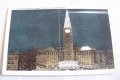 Стара пощенска картичка Кливланд през нощта, САЩ около 1930г.