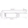 vidaXL Поставка за монитор, бяла, 50x27x15 см, бор масив, снимка 9