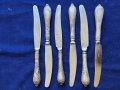ножове от мелхиор, к-т от 6 броя , модел "Класик" на Фаберже, производство СССР, снимка 1