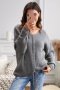 Дамски пуловер в сиво, снимка 1 - Блузи с дълъг ръкав и пуловери - 39531275