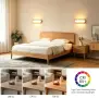 Дървен LED аплик MELAYR 4768507 с топла светлина 3000 K, снимка 4