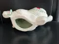 Керамична фигурка на дебела мързелива котка. , снимка 6