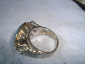 ПОСРЕБРЕН или СРЕБЪРЕН КРИСТАЛЕН ФЕШЪН АРТ ПРЪСТЕН с ПЕЧАТ S925 - 26618, снимка 11
