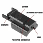 Компактен лазерен мерник с червена точка прицел за пистолет глок макаров еърсофт въздушна пушка, снимка 2