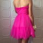  Бална абитуриентска рокля с тюл розова воали бал , снимка 11