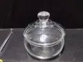 Кристална бонбониера купа с капак , снимка 2
