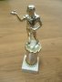 № 1270 стара фигура статуетка  - височина 25 см   - синтетика / пластмаса , метал , снимка 1