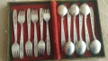Посребрени мелхиорени лъжици ,вилици за супа от СССР , снимка 1