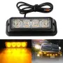 4 LED аварийна светлина, блиц, жълта LED – NA035, снимка 1