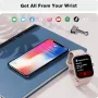 Смарт часовник Fitpolo за жени, 1,8" сензорен екран, Bluetooth разговори, вградена Alexa,розов, снимка 9