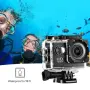 Екшън камера SPORTS CAM, водоустойчива, 4K HD/ Мегапиксели на камерата: 16; Цвят: Черен, Сребрист, снимка 2
