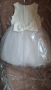 Нова !Бяла рокля  размер 104, снимка 4