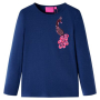Детска тениска с дълъг ръкав, нейви синьо, 116（SKU:13596, снимка 1 - Детски тениски и потници - 44744839