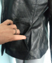 Дамско яке тип сако от естествена кожа "The Keenan leather" company , снимка 6